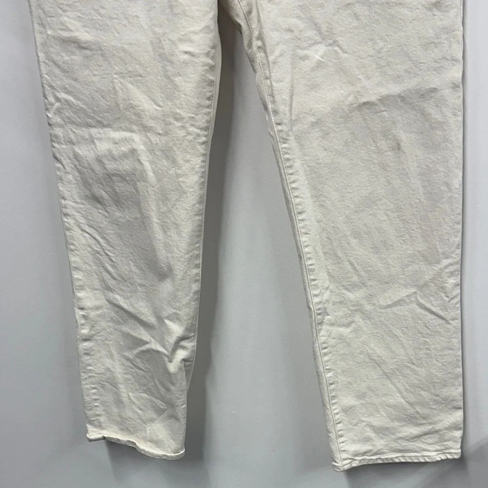 Madewell Women's Cream 90’s Straight Leg Jeans 31